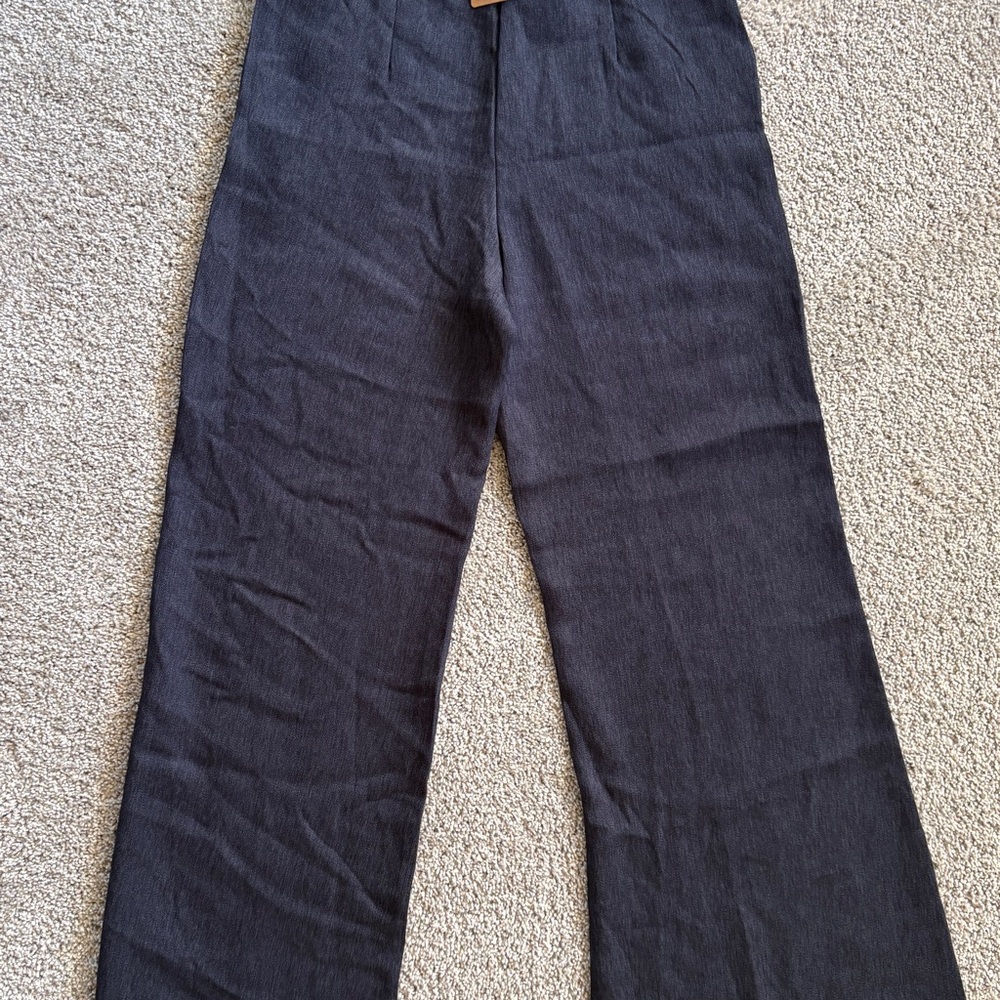 OGL 2-Piece Viscose Linen Set Small (Fits XS) | Collared Top & Flared Pants - Picture 10 of 15